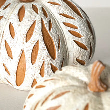 Load image into Gallery viewer, Debossed Leaf Pumpkin