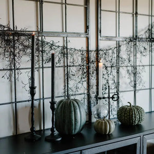 Black Halloween Drop Garland