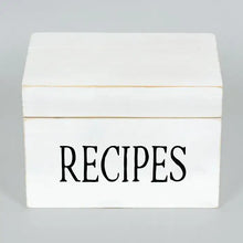 Load image into Gallery viewer, Wood Recipe Box