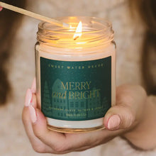 Load image into Gallery viewer, Merry and Bright 9oz Soy Candle