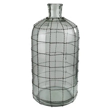 Load image into Gallery viewer, Wire Grid Conde Glass Bottle