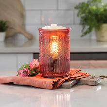 Load image into Gallery viewer, Vintage Pink Parisian Glass Fragrance Warmer
