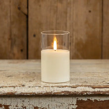 Load image into Gallery viewer, Clear Glass 3D Flame Candle
