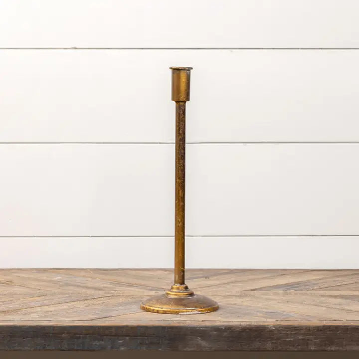 Tall Gold Taper Candlestick