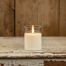 Load image into Gallery viewer, Clear Glass 3D Flame Candle