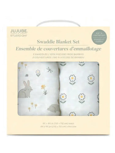 Swaddle Blanket Set Bunny Hollow