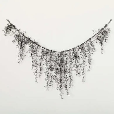 Black Halloween Drop Garland