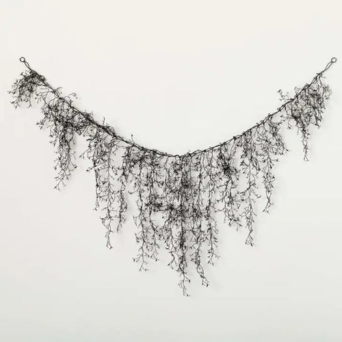 Black Halloween Drop Garland