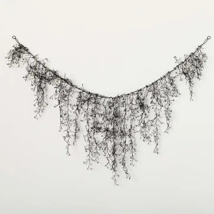 Black Halloween Drop Garland