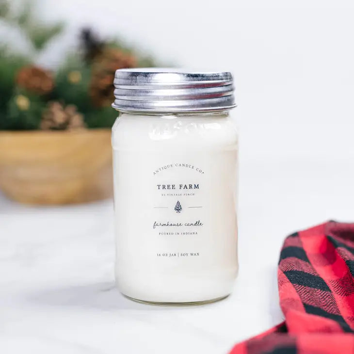 Tree Farm Mason Jar Candle