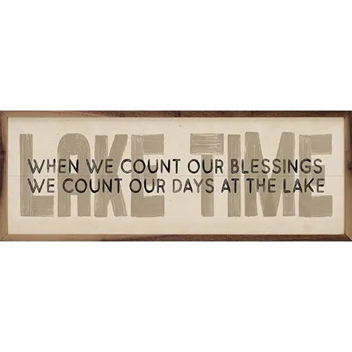 Lake Blessings Wood Framed Picture