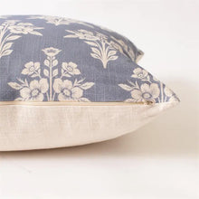 Load image into Gallery viewer, French Blue Medallion Pillow