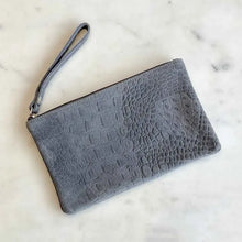 Load image into Gallery viewer, Bristol Embossed Leather Wristlet