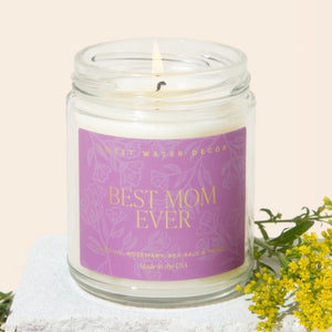 Gold Foil Best Mom Ever! 9 oz Soy Candle
