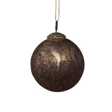 Load image into Gallery viewer, Velvet Brown Antique Glass Ornament