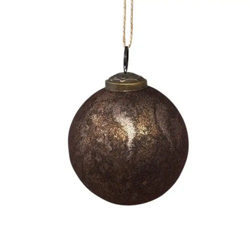 Velvet Brown Antique Glass Ornament