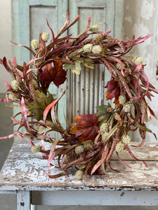 Russet Reed Wreath