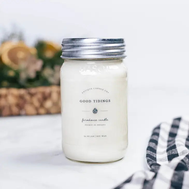 Good Tidings Mason Jar Candle