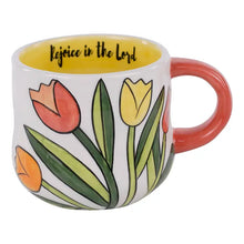 Load image into Gallery viewer, Rejoice in the Lord Tulips Mug