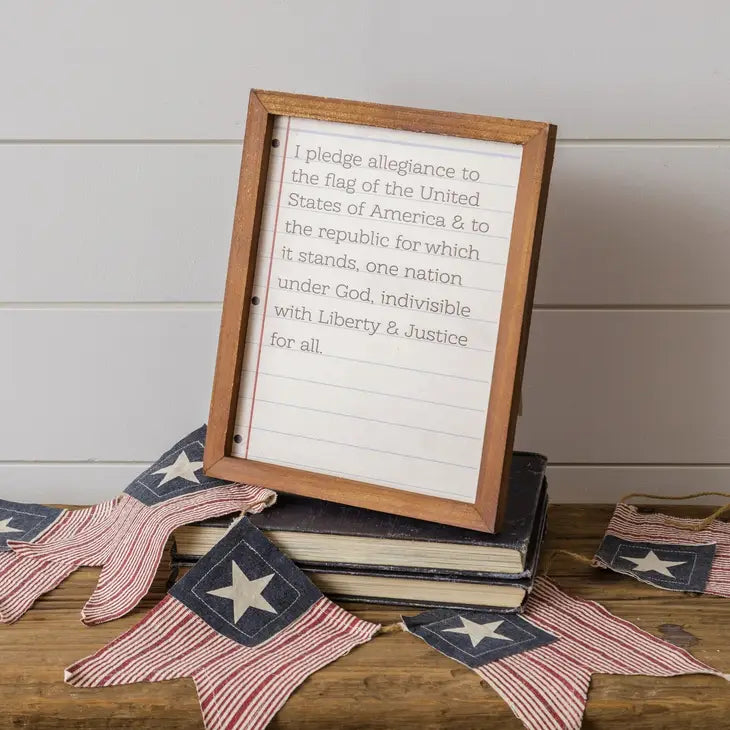 Framed Pledge Of Allegiance