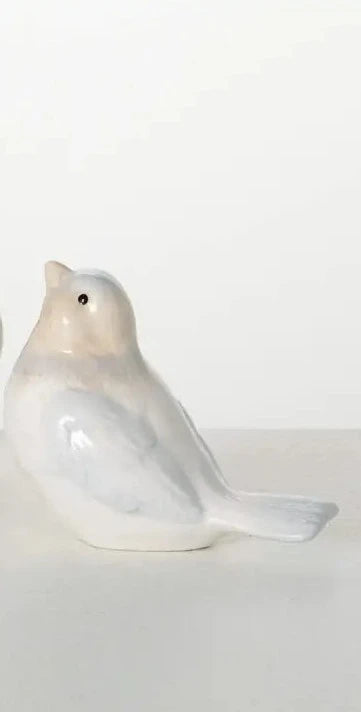 Blue & Gray Ceramic Bird