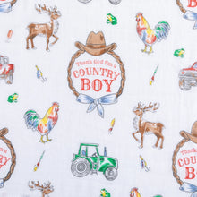 Load image into Gallery viewer, Country Boy 2-in-1 Burp Cloth/Bib