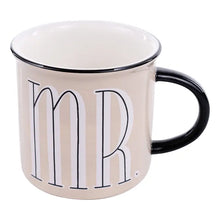 Load image into Gallery viewer, Neutral Mr. &amp; Mrs. Campfire Mugs Set