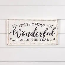 Most Wonderful Time Sign