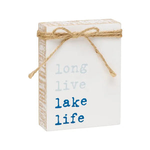 Long Live Lake Jute Block