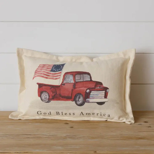 God Bless America Truck Pillow