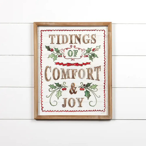 Tidings of Comfort & Joy Sign
