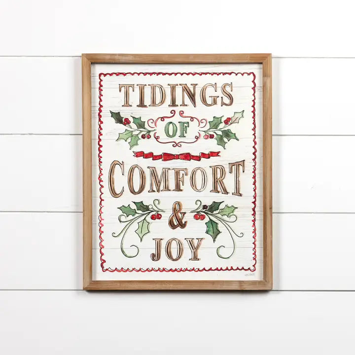 Tidings of Comfort & Joy Sign
