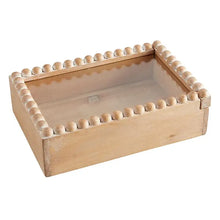 Load image into Gallery viewer, Beaded Glass Top Box