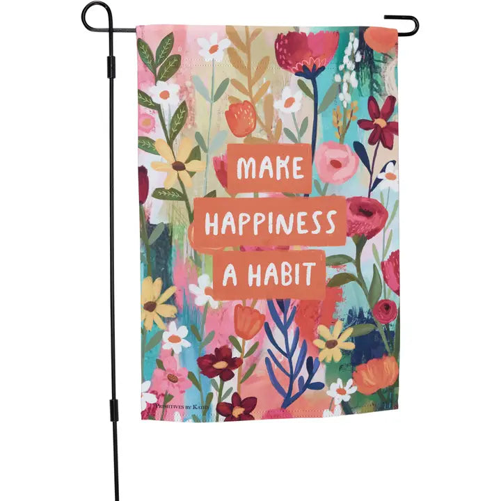 Happiness Garden Flag