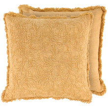 Load image into Gallery viewer, Fade Wash Rust Floral Pillow