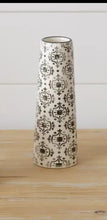 Load image into Gallery viewer, Black &amp; White Abstract Vase