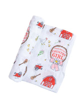 Load image into Gallery viewer, Country Girl Muslin Swaddle