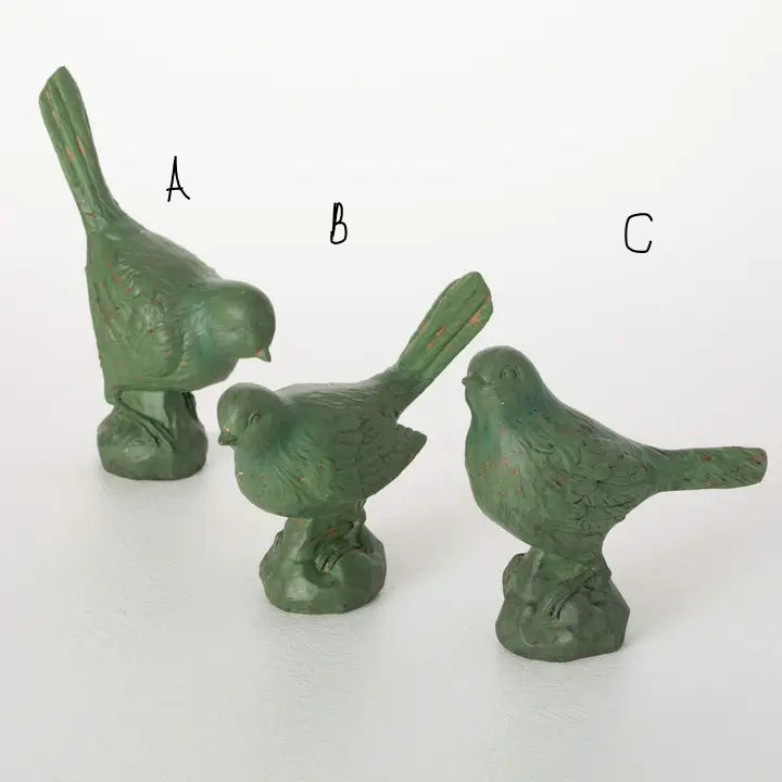 Green Bird Figurine