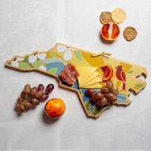 Load image into Gallery viewer, North Carolina Cutting Board with Cardinal Artwork
