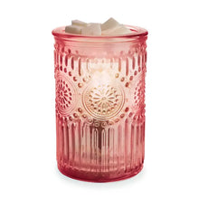 Load image into Gallery viewer, Vintage Pink Parisian Glass Fragrance Warmer