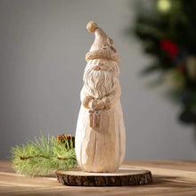 Load image into Gallery viewer, Natural Rustic Santa Figurine