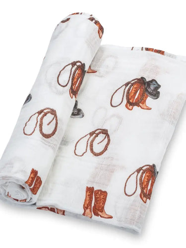Life Is Better In Boots Swaddle Blanket