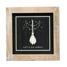 Load image into Gallery viewer, Reversible Wood Frame Sign Broom/Pie