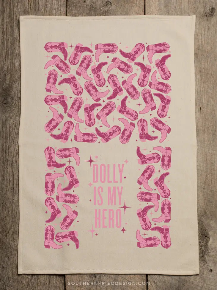 Dolly Is My Hero Kitchen Towel