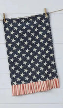 Load image into Gallery viewer, Stars &amp; Stripes Ruffle Tea Towel