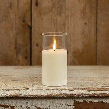 Load image into Gallery viewer, Clear Glass 3D Flame Candle