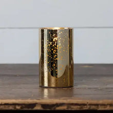 Load image into Gallery viewer, Gold Mercury Glass 3D Flame Candle