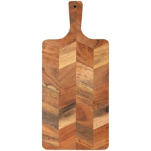 Load image into Gallery viewer, Acacia Chevron Serving Board