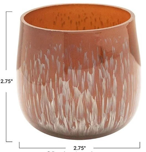 Brown Glass Votive Holder