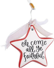 Load image into Gallery viewer, Oh Come All Ye Faithful Ornament